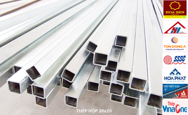 Thép hộp 20x20 vuông sản xuất theo quy cách trọng lượng nhà sản xuất