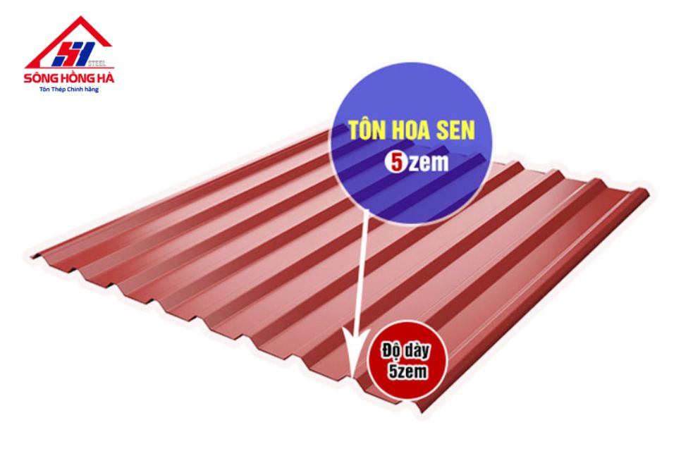 Giá tôn Hoa Sen 5 zem hôm nay